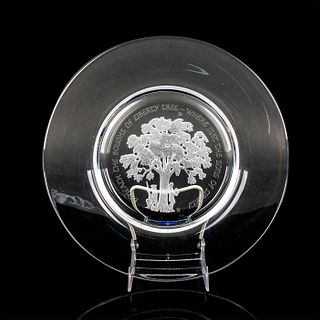 Vintage Franklin Mint Glass Plate, Liberty Tree