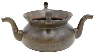 Bronze Figural Pot