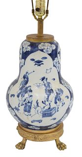 Chinese Blue and White Gourd Vase (Huluping)