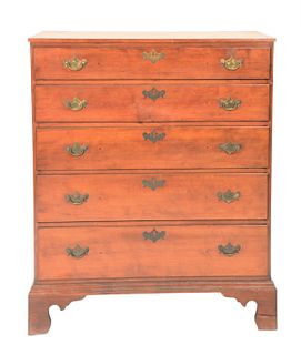 Chippendale Cherry Tall Chest