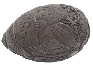Carved Coconut Shell