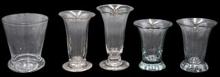 Large Group of 20 Firing Blown Glasses
