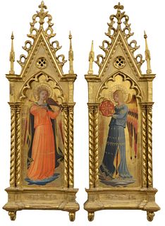 Pair of Gilt Icons