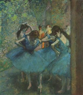 Edgar Degas (After) - Dancers in Blue