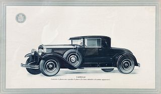 Unknown Artist (Vintage) - Original Showroom Print Cadillac Cabriolet 2