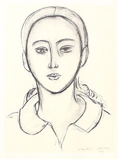 Henri Matisse (After) - Portrait 12 (Double Sided Single Sheet)