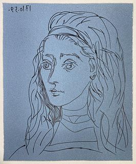 Pablo Picasso - Femme accoudee