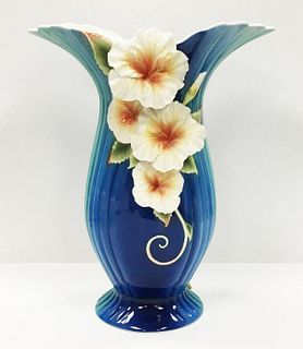 Franz Porcelain - Hibiscus Flower Vase