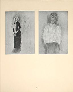 Gustav Klimt (After - Figurenftudie zum Bilde des alten
