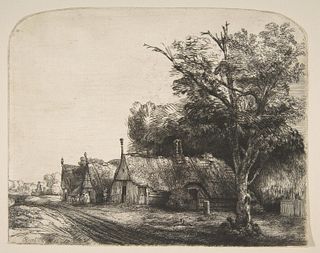 Rembrandt van Rijn (after) - The Three Cottages