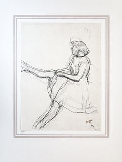 Edgar Degas (After) - Danseus assise