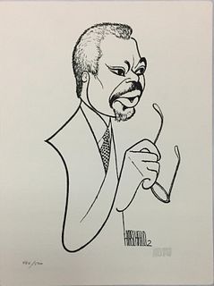 Al Hirschfeld - UN Secretary-General Kofi Annan
