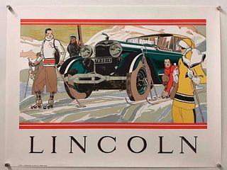 Rene Vincent - Lincoln (Vintage Poster)