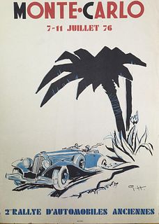George Hamel - Monte Carlo Racing 1976 (Vintage Poster)