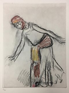Edgar Degas - Ballerina I From the Danse Dessin