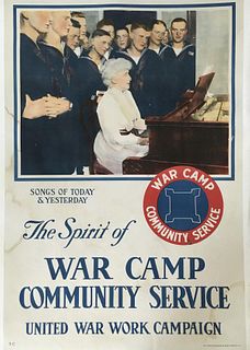 Vintage Poster - The Spirit of War Original WWI Ad