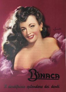 Vintage Poster - Binaca Italian Toothpaste Ad