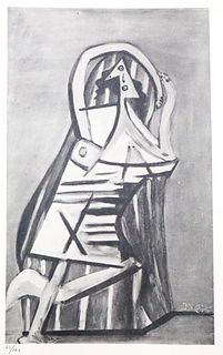 Pablo Picasso - Femme en chemise dans un fauteuil