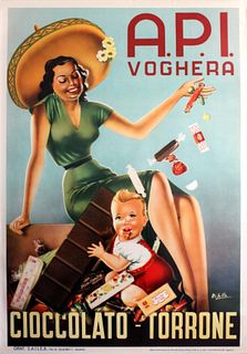 Vintage Poster - API Voghera Cioccolato Advertisement