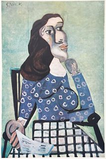Pablo Picasso (After) - Femme au Corsage Bleu