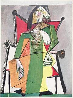 Pablo Picasso (After) - Femme Assise dans un Fauteuil
