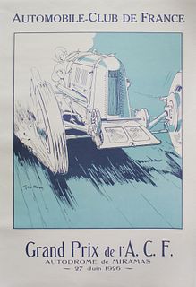 Georges Hamel - Grand Prix Vintage Poster