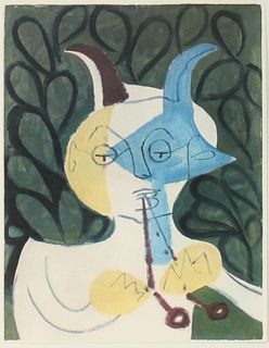 Pablo Picasso - Untitled (Faun with Double Flute IV)