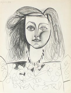 Pablo Picasso - Untitled (Portrait de Francoise Gilot)
