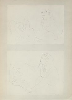 Pablo Picasso - Untitled (Two Drawings)