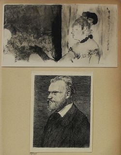 Edgar Degas (after) - Au Cafe Concert and Manet