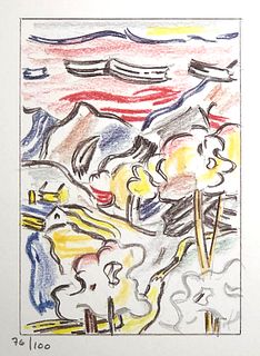 Roy Lichtenstein (after) - Red Sky