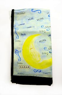 Sarar - CITYarts Pieces for Peace Silk Scarf- Moon