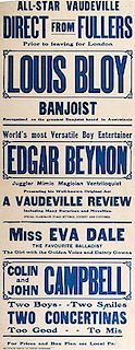 BENYON, EDGAR. World’s Most Versatile Boy Entertainer. Edgar Benyon.