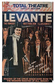 Levante, Les (Leslie George Cole). Levante. The Famous Australian Illusionist.