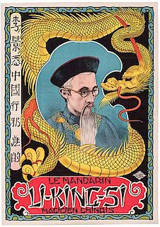 LI KING SI. (GEORGES CASSEL). Le Mandarin Li-King-Si. Magicien Chinois.