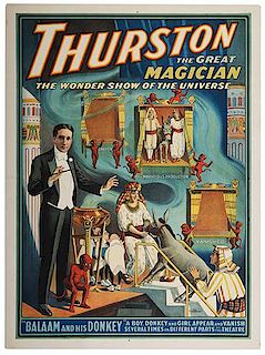 THURSTON, HOWARD. Thurston the Great Magician. Balaam and his Donkey.