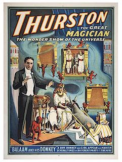 THURSTON, HOWARD. Thurston the Great Magician. Balaam and his Donkey.