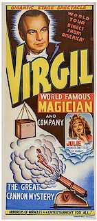 VIRGIL (VIRGIL HARRIS MULKEY). Virgil World Famous Magician.