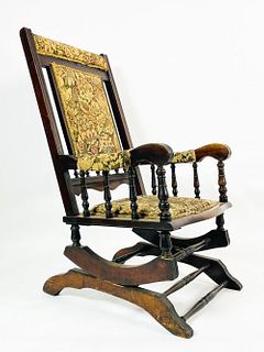 English Wooden Rocking Chair, 1930s