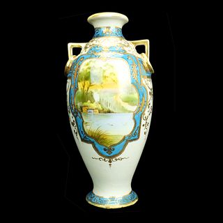 Antique Japanese Nippon Porcelain Vase