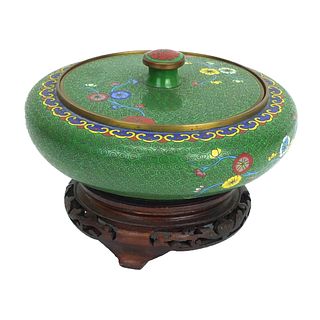 Vintage Chinese Cloisonné Covered Box