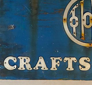 Arts and Crafts Sign