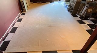 Palatial Size White Simple Design Area Rug