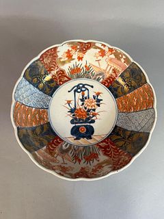 Imari Bowl on a Wooden Stand