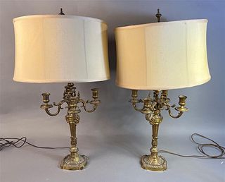 Pair of Candelabra Style Lamps