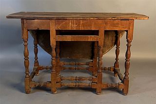 William and Mary Gateleg Table as is