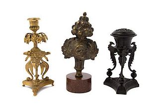 A Collection of Decorative Table Articles, Height of tallest 9 1/2 inches.