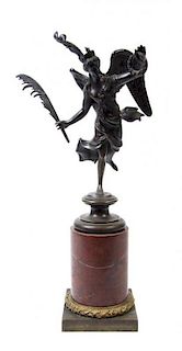 A Continental Cast Metal Figure, Height overall 24 1/2 inches.