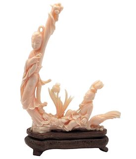 Chinese Carved White Coral