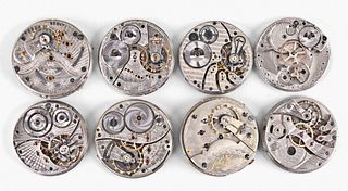 A small lot of 19 - 23 jewel pocket watch movements